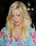 Tori Spelling at the Much Love Animal Rescue benefit