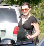 Milla Jovovich Pregnant Shops @ Fred Segal in Hollywood
