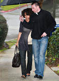 Halle Berry carring out an errand in Universal City