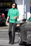 Teri Hatcher pumping gas in Hollywood
